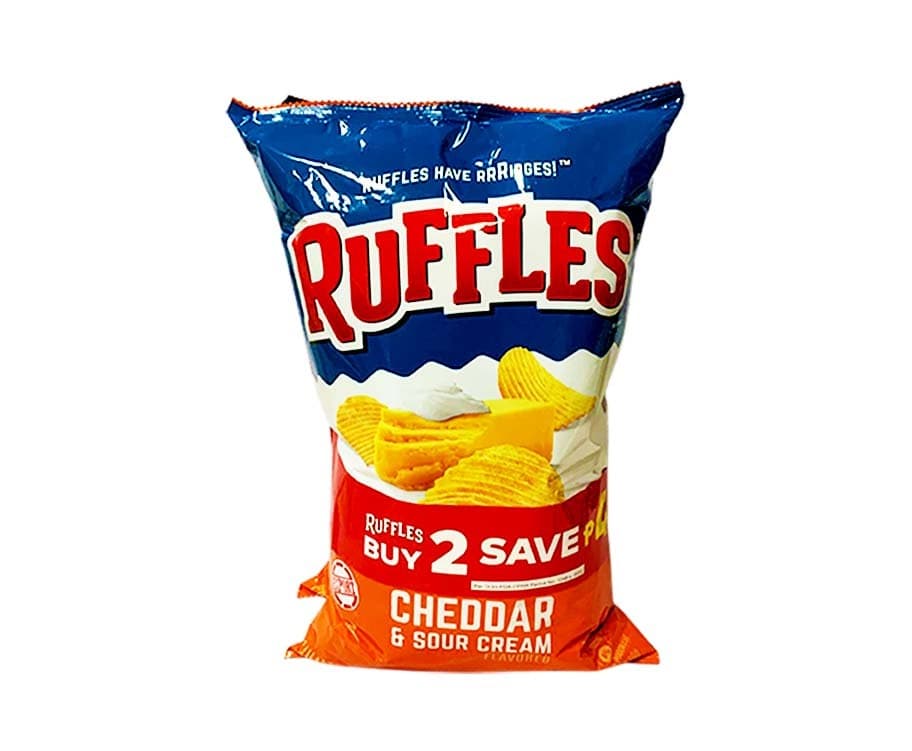 Ruffles Cheddar & Sour Cream Flavored (2 Packs x 170g)