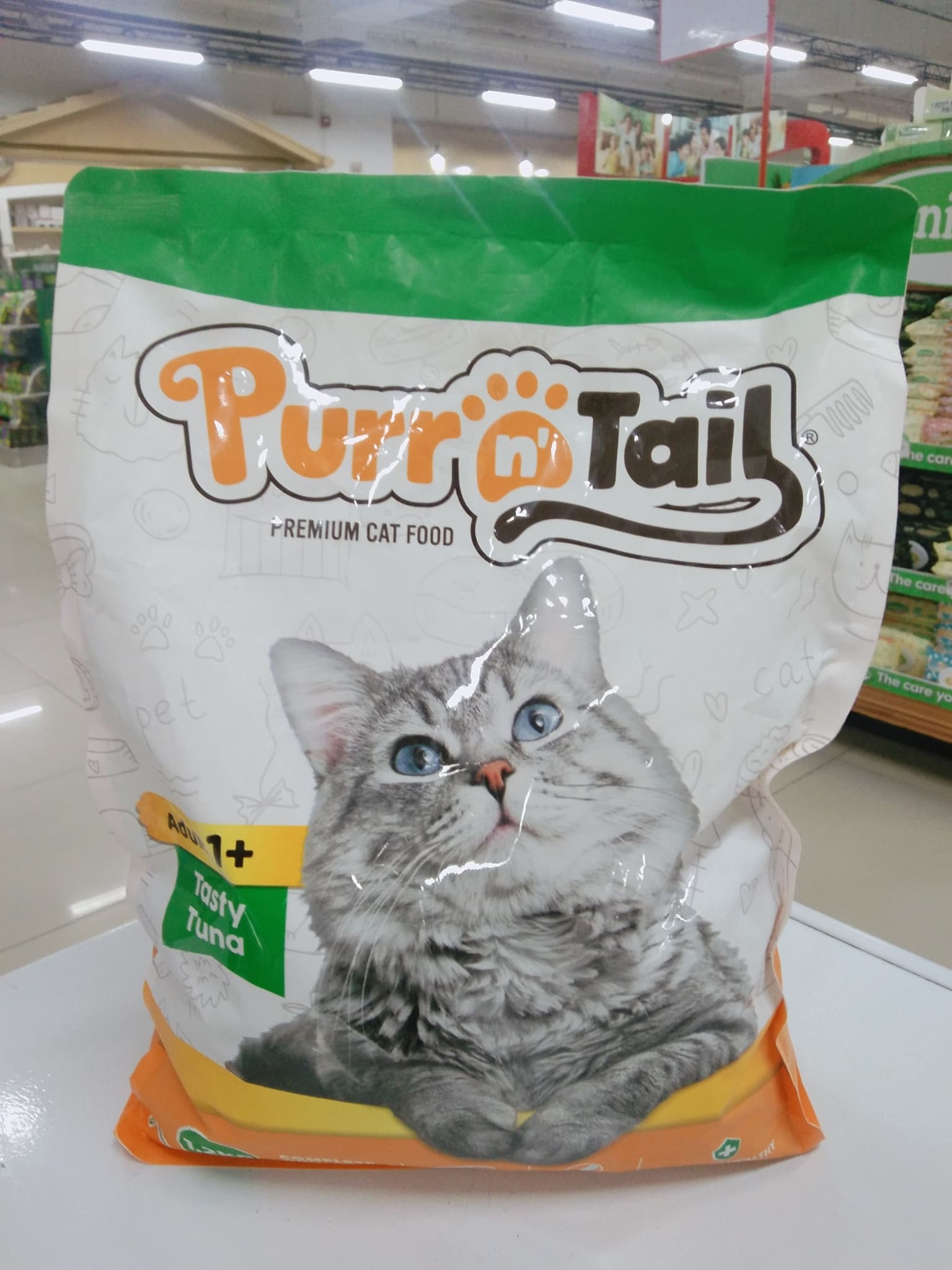 Purr n' Tail Premium Cat Food Adult 1+ Tasty Tuna 1.2kg