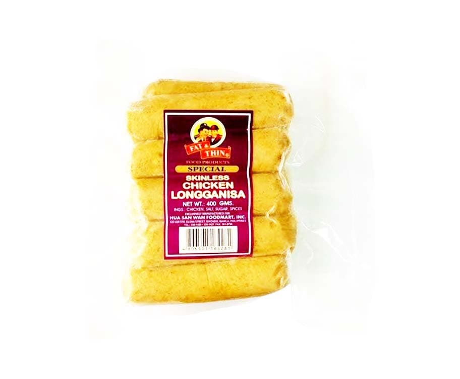 Fat & Thin Special Skinless Chicken Longganisa 400g