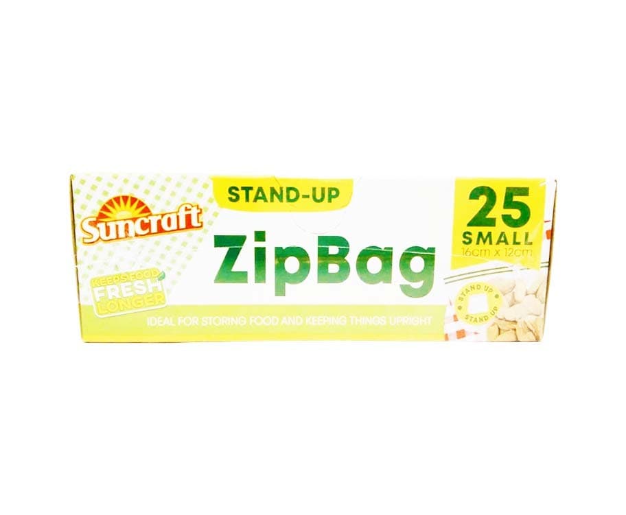 Suncraft Stand-Up ZipBag 25 Small Bags (16cm x 12cm)