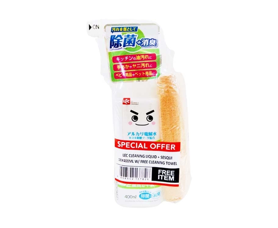 Sesqui LEC Cleaning Liquid 400mL + Free Cleaning Towel