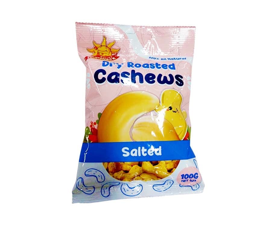 Sunsnack Roasted Cashews Salted 100g