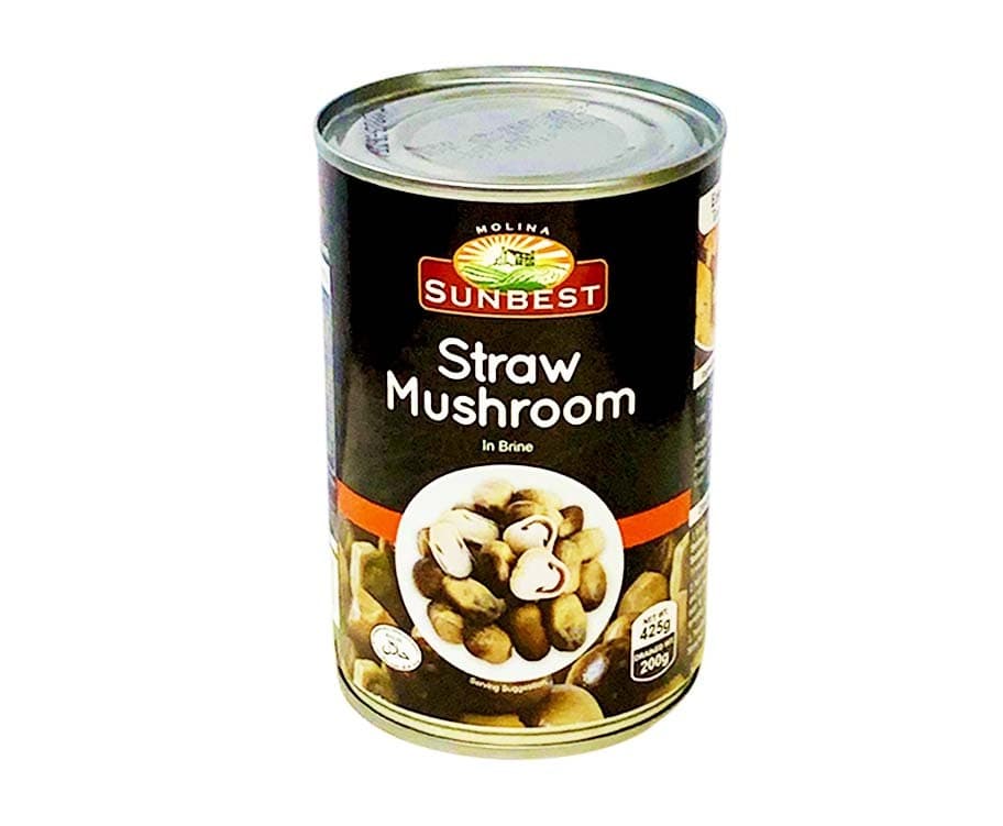 Molina Sunbest Straw Mushroom in Brine 425g