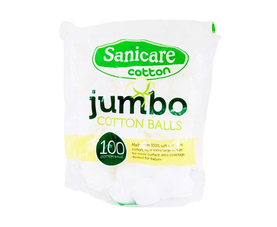Sanicare Jumbo Cotton Balls 100s