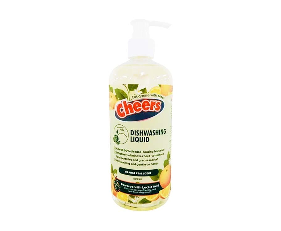 Cheers Dishwashing Orange Zeal Lemon Scent 500ml