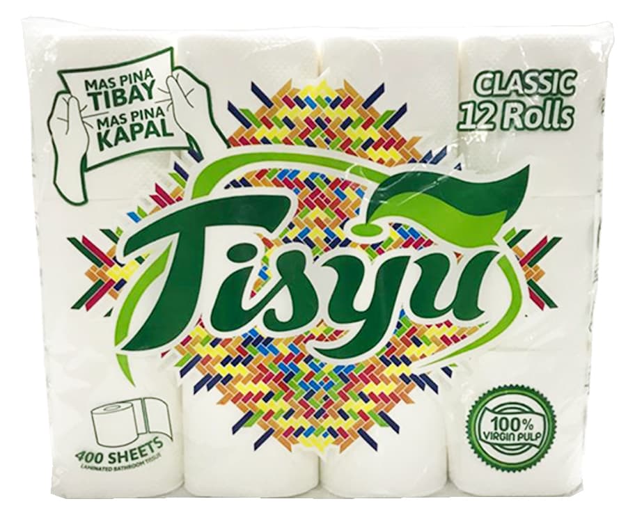 Tisyu Classic 12 Rolls 2-Ply 400 Sheets