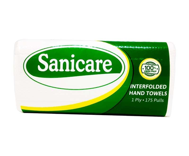 Sanicare Interfolded Hand Towels 1-Ply 175 Pulls