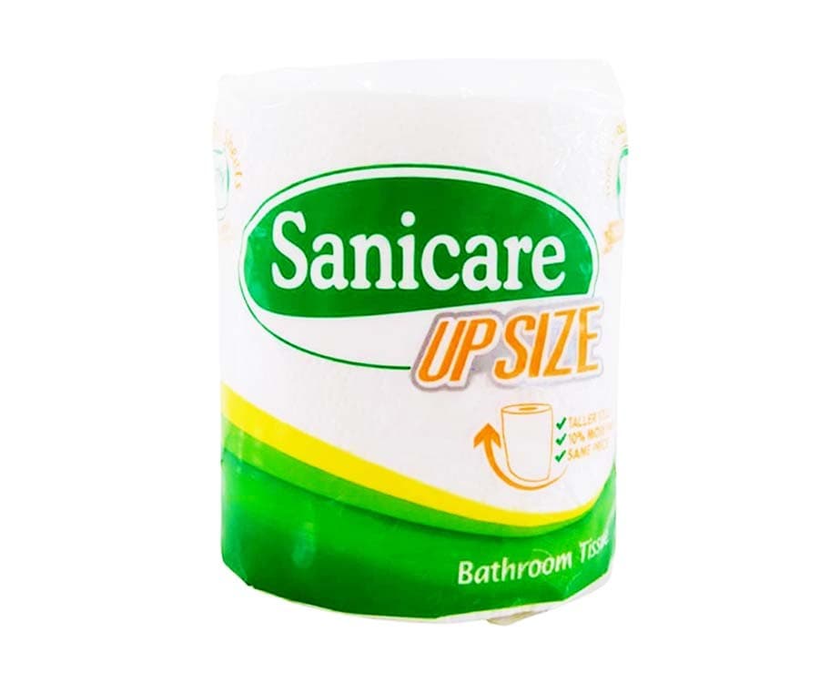 Sanicare Upsize Bathroom Tissue 2-Ply 400 Sheets 1 Roll