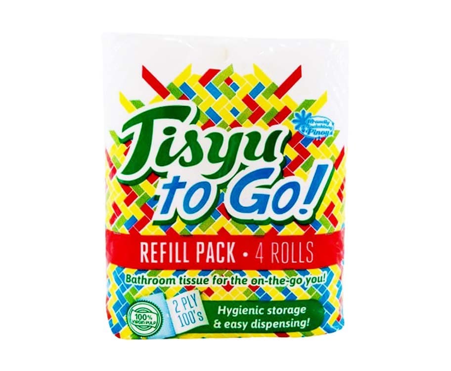 Tisyu To Go! Refill Pack 2-Ply 100's 4 Rolls