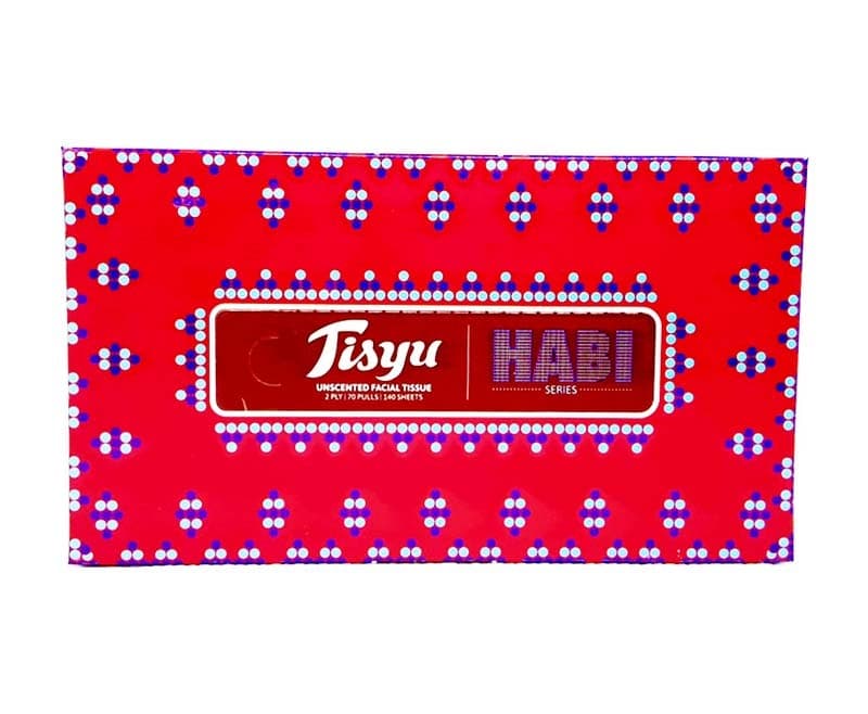 Tisyu Unscented Facial Tissue Habi Series 2-Ply 70 Pulls 140 Sheets