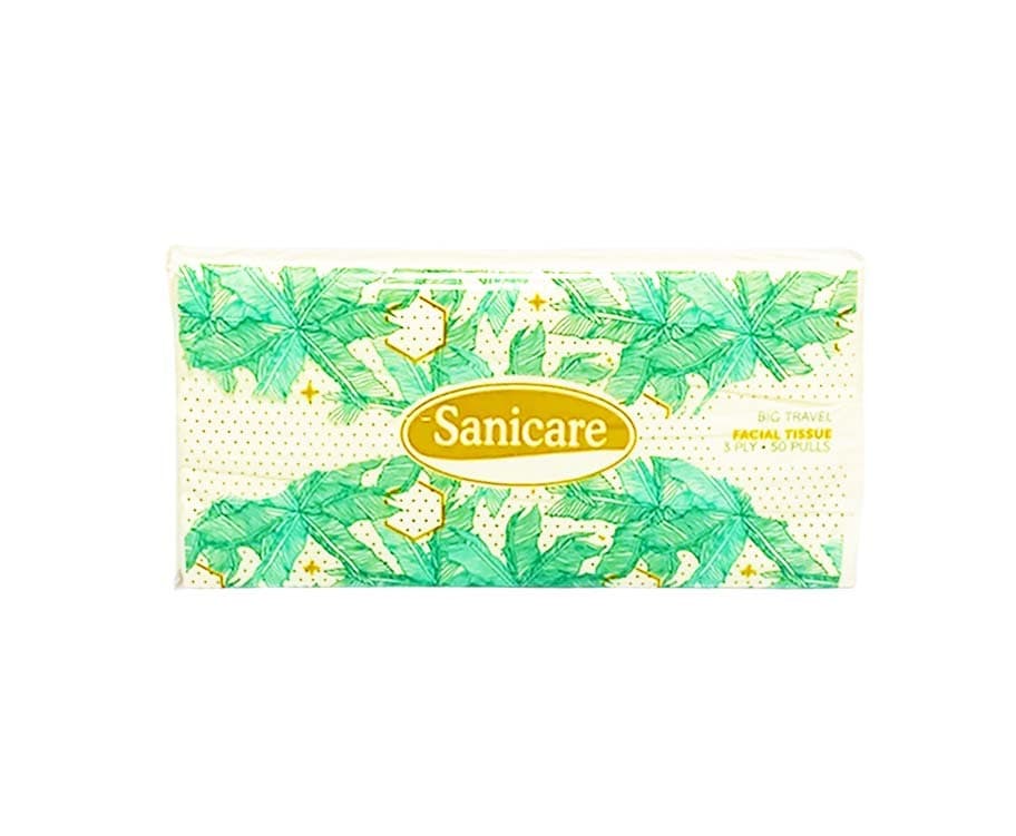 Sanicare Big Travel Facial Tissue 3-Ply 50 Pulls