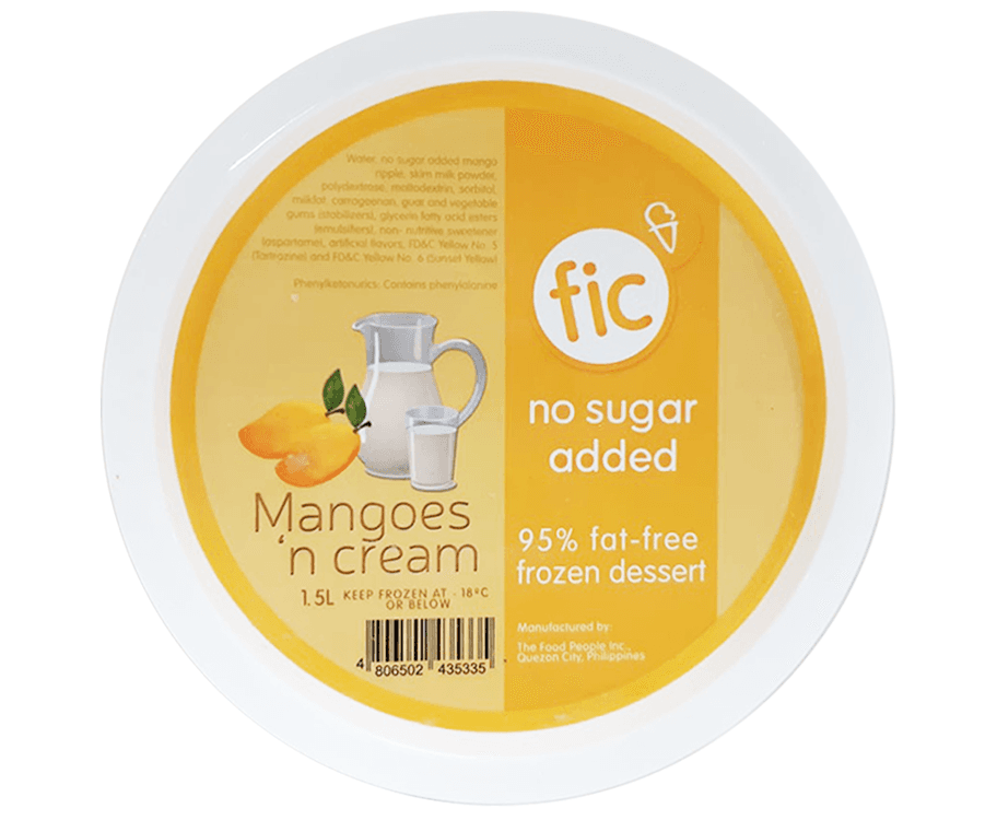 FIC Mangoes 'n Cream No Sugar Added 1.5L