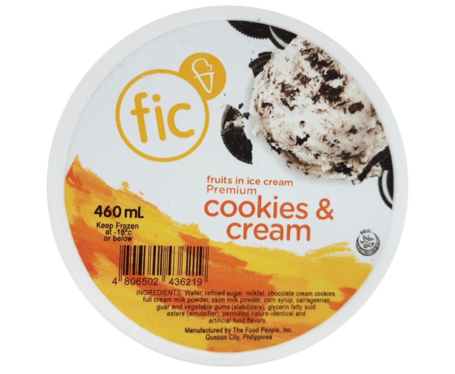 FIC Premium Cookies & Cream 460mL
