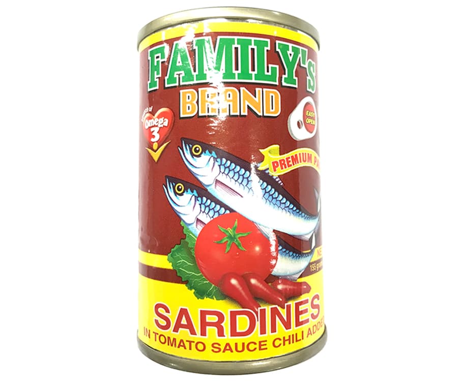 Family's Brand Sardines in Tomato Sauce Chili Added Premium Pack 155g