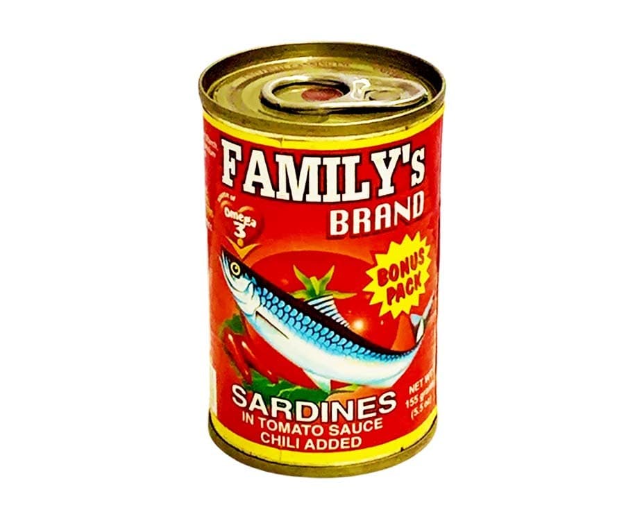 Family's Brand Sardines in Tomato Sauce Chili Added Bonus Pack 5.5oz (155g)