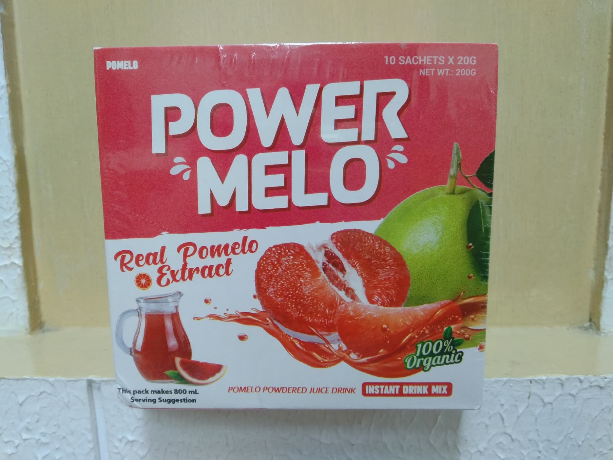 Power Melo Real Pomelo Extract Pomelo Powdered Juice Drink (10 Sachet x 20g)