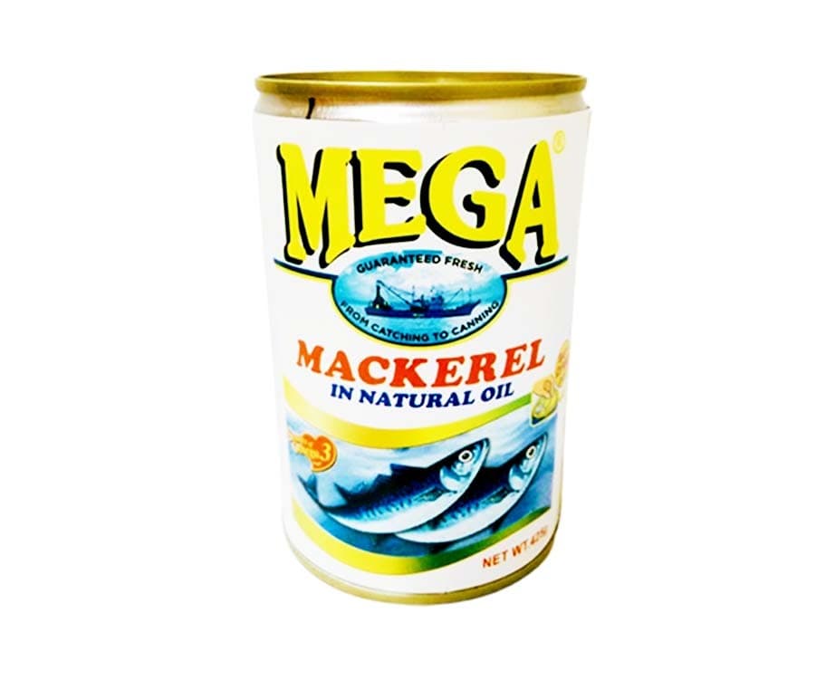 Mega Mackerel in Natural Oil 425g