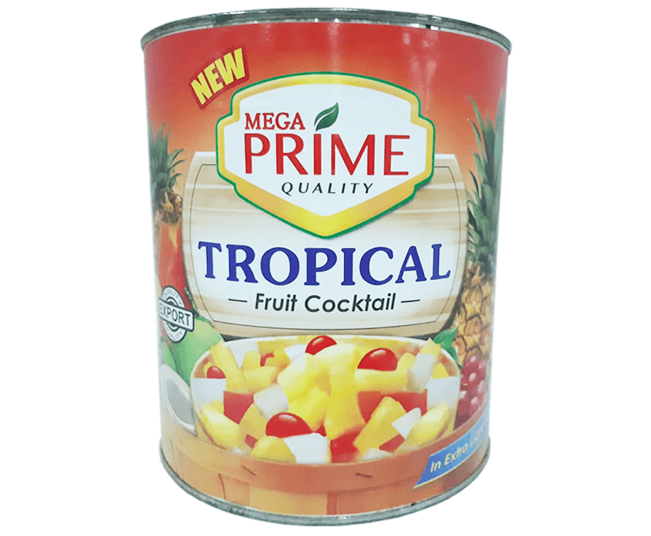 Mega Prime Tropical Fruit Cocktail in Extra Light Syrup 3kg