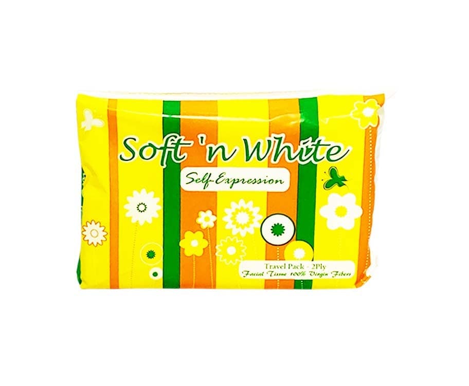 Soft 'n White Self-Expression Travel Pack Facial Tissue 2-Ply