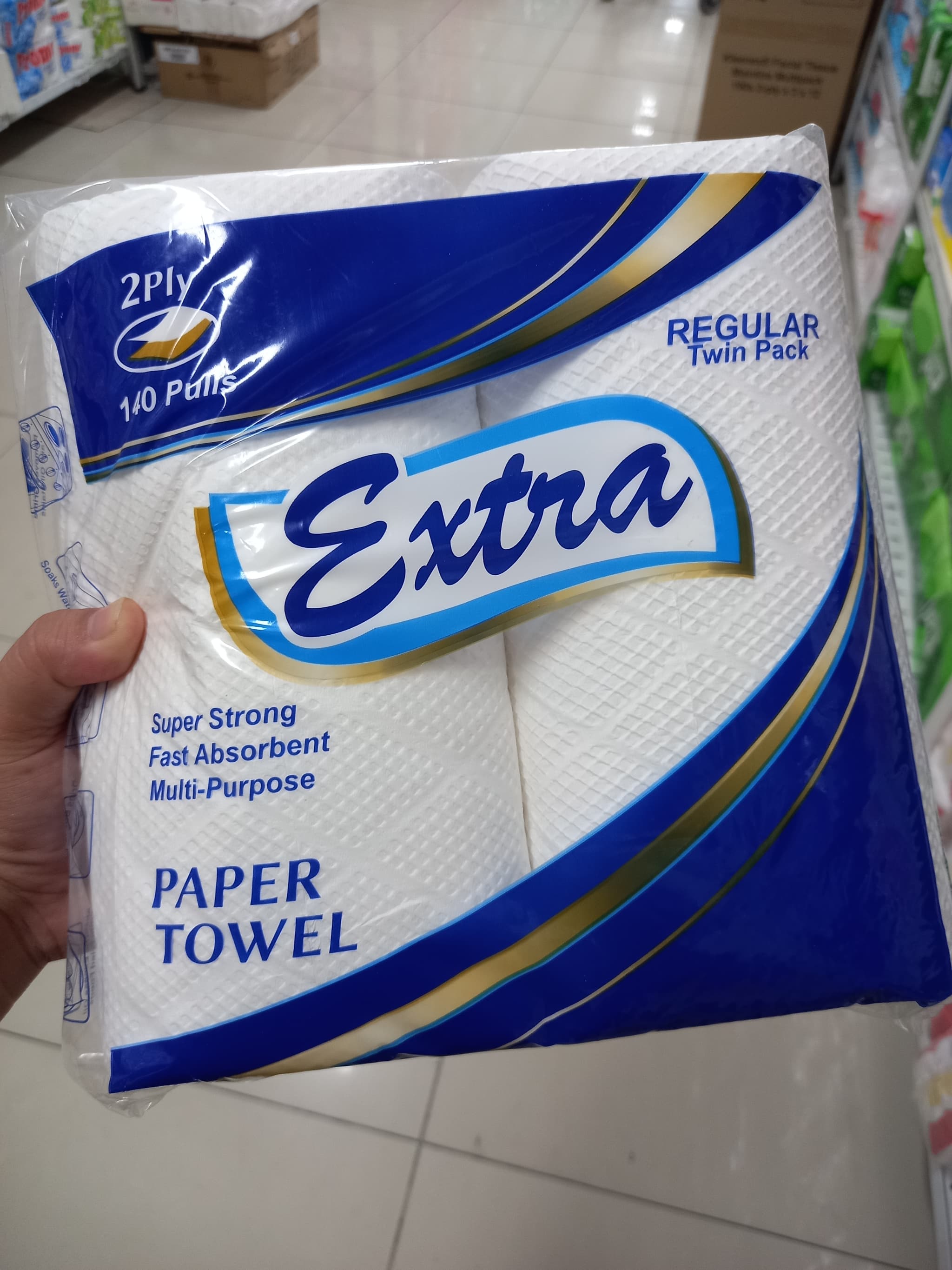 Extra Paper Towel Regular Twin Pack 2-Ply 140 Pulls