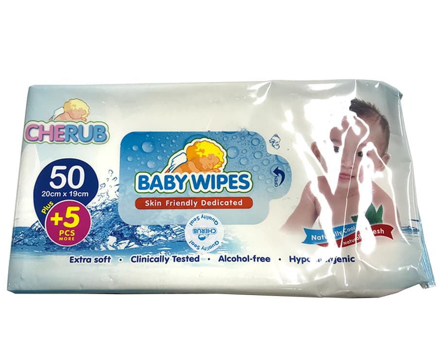 Cherub Baby Wipes 55 Wipes