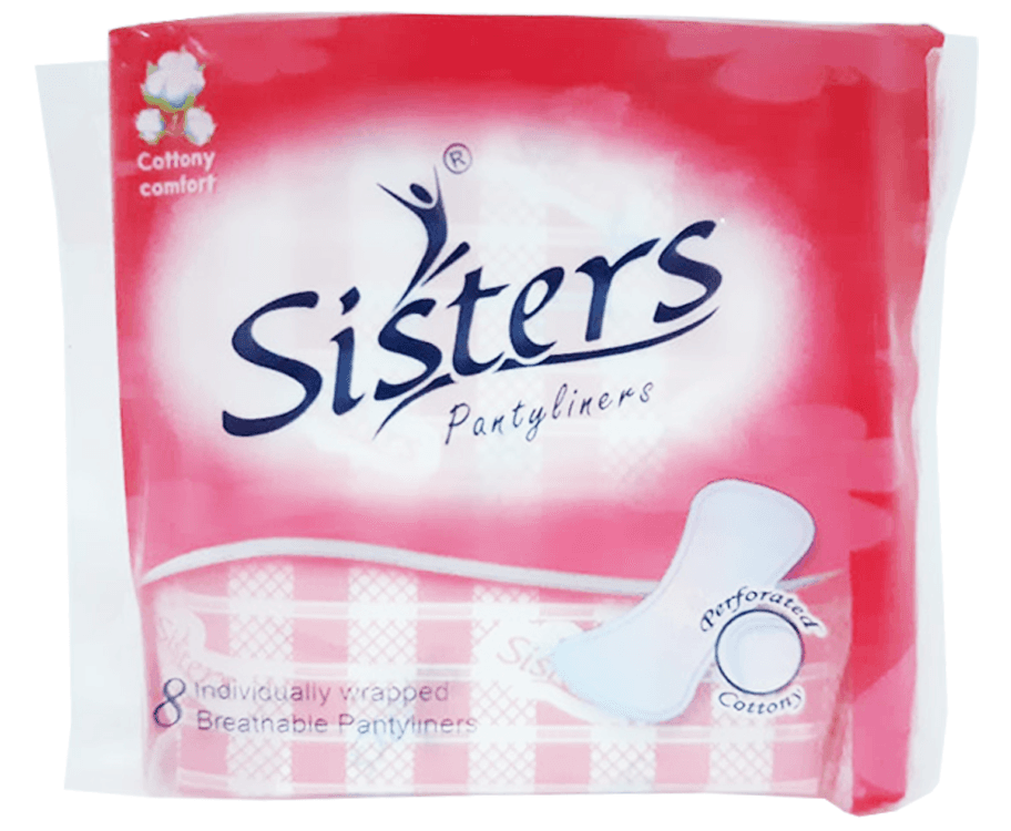 Sisters Pantyliners Cottony Comfort 8 Pantyliners