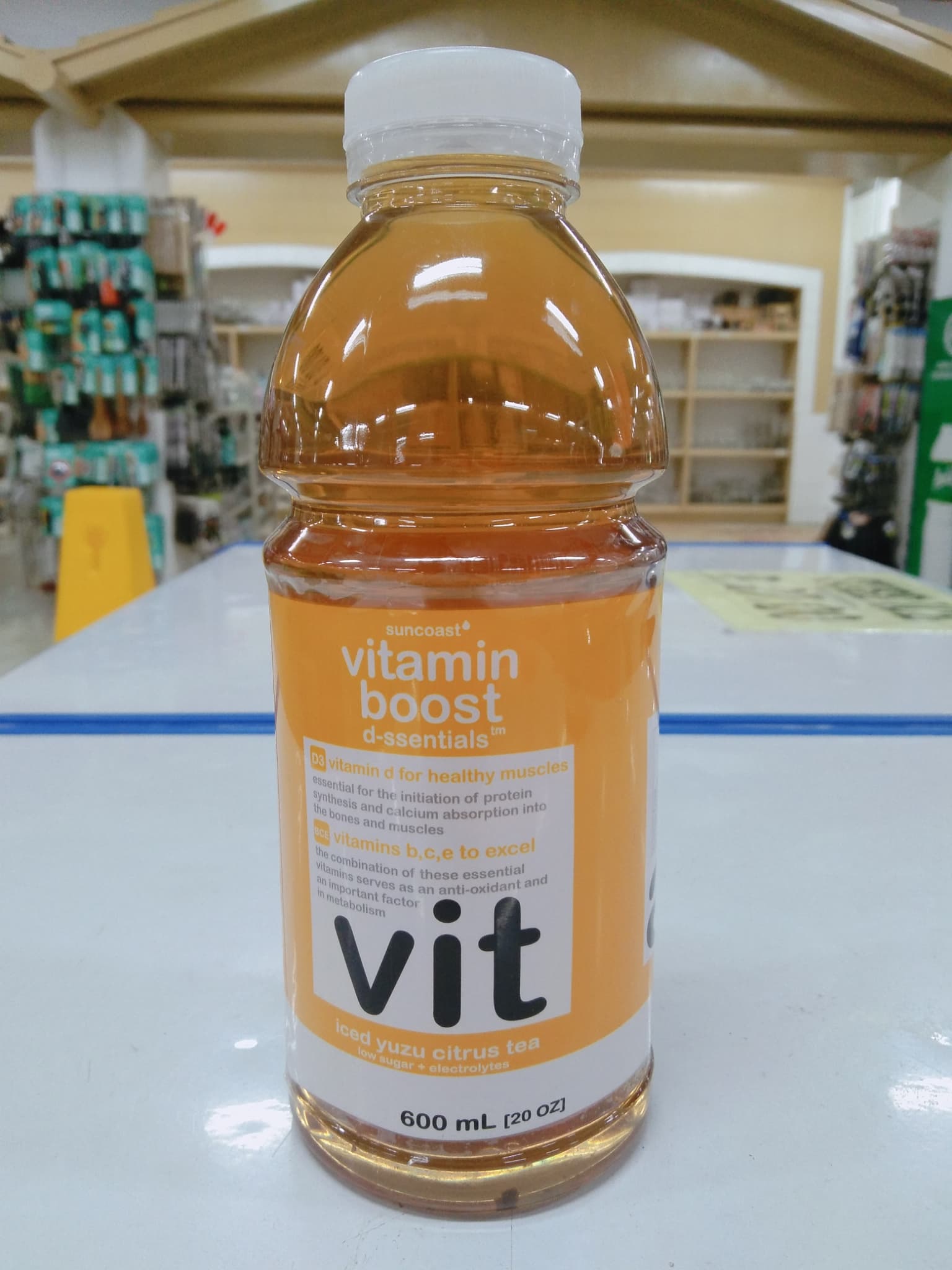 Suncoast Vitamin Boost D-Essentials Iced Yuzu Citrus Tea 600ml