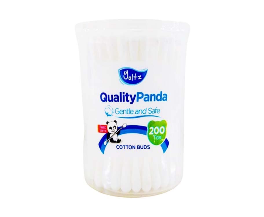 Yoltz Quality Panda Cotton Buds Plastic Stems White 200 Tips