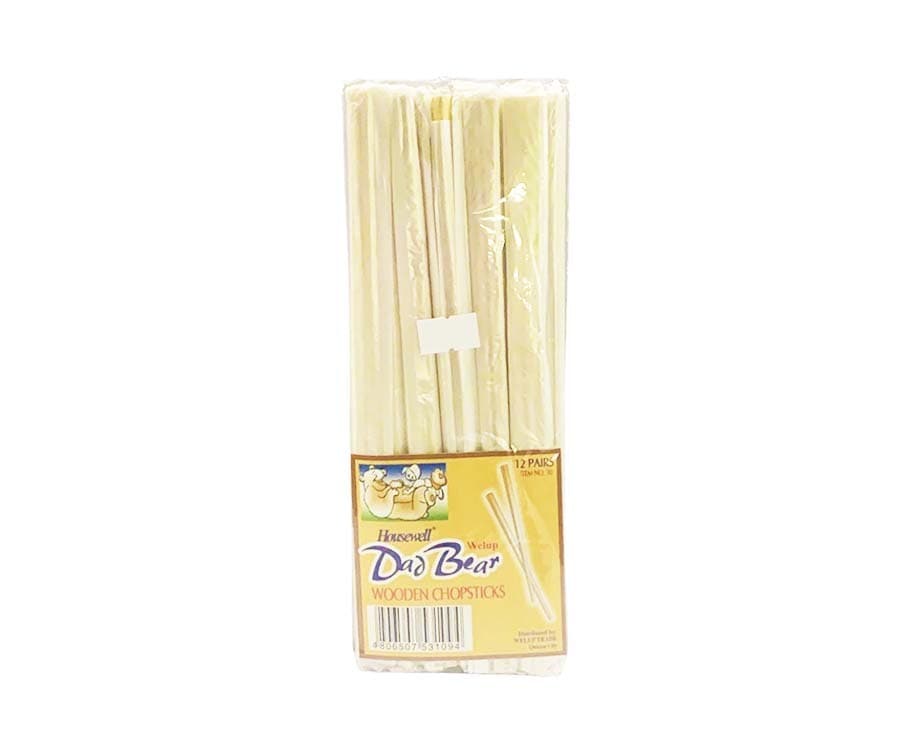 Housewell Welup Dad Bear Wooden Chopsticks 12 Pairs
