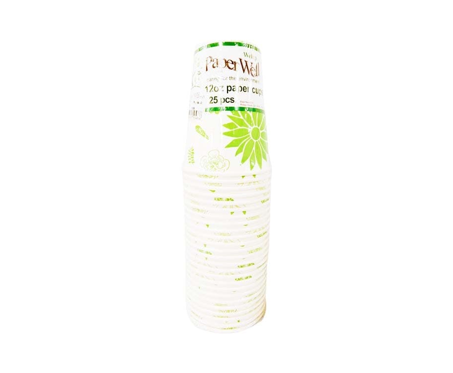 Welup Paper Well 12oz Paper Cups 25 Pieces