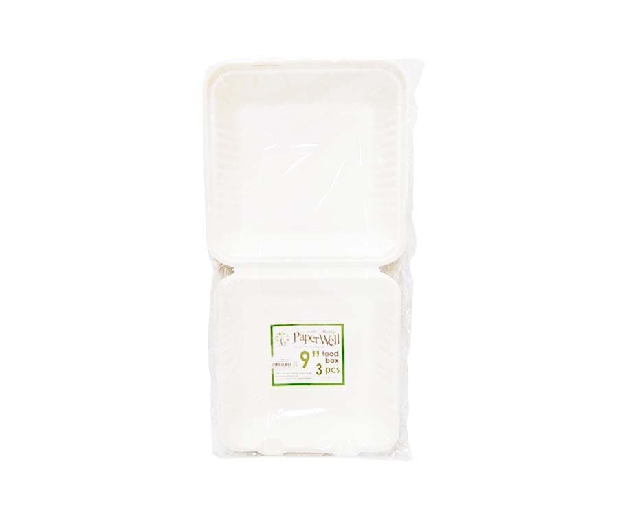 Welup Paper Well Food Box 9" 3 Pieces