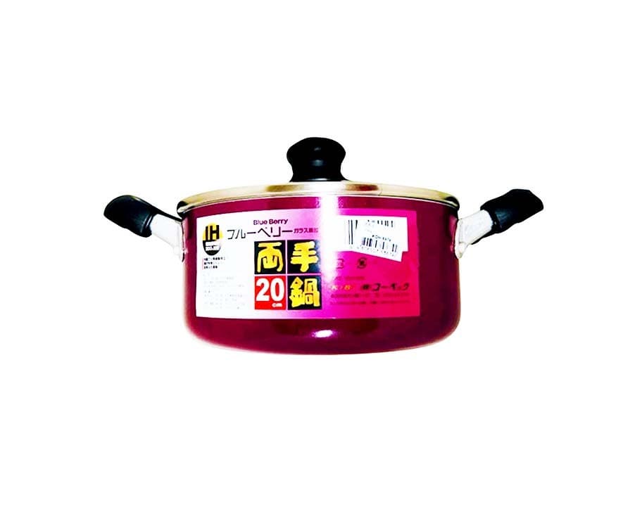 IKKA Welup Blue Berry Aluminum Pot with Glass Lid 20cm