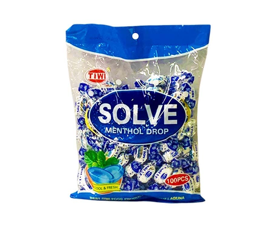 Tiwi Solve Menthol Drop Cool & Fresh 100 Pieces