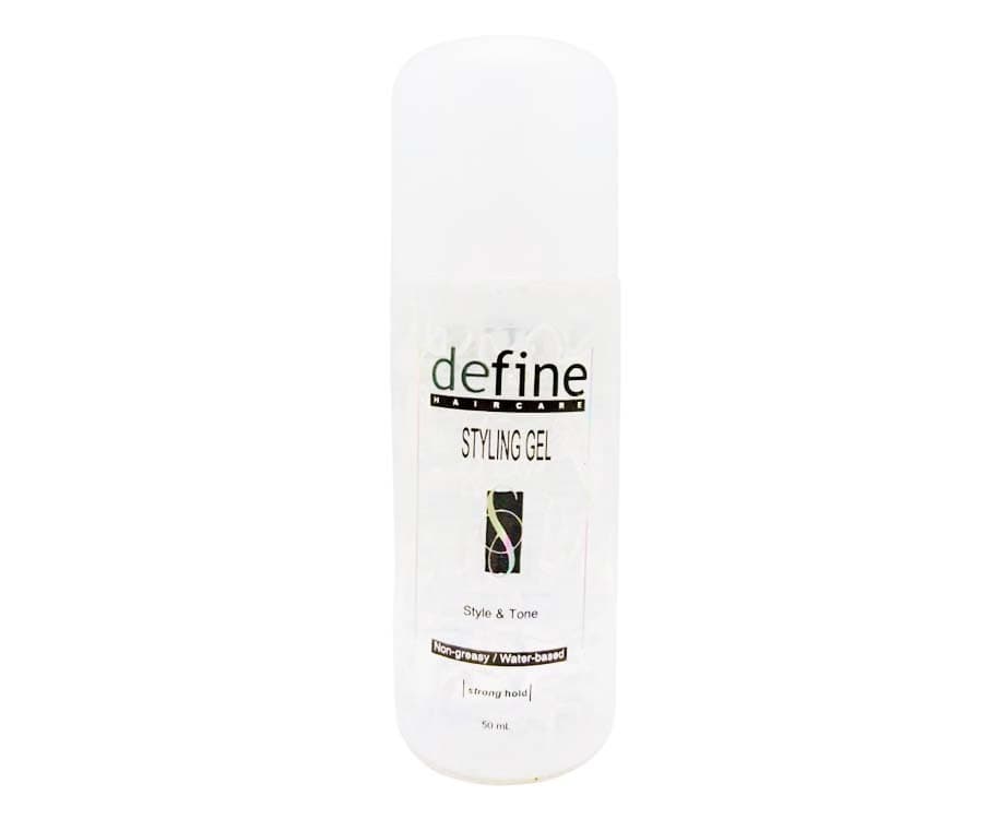 Define Hair Care Styling Gel Strong Hold Clear 50mL