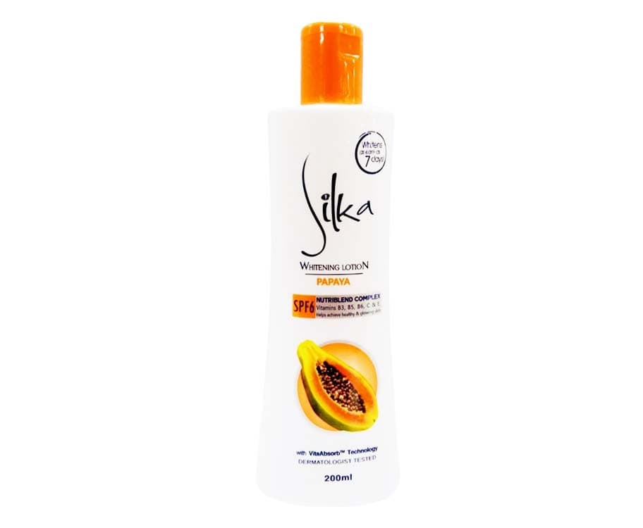 Silka Whitening Lotion Papaya SPF6 200mL