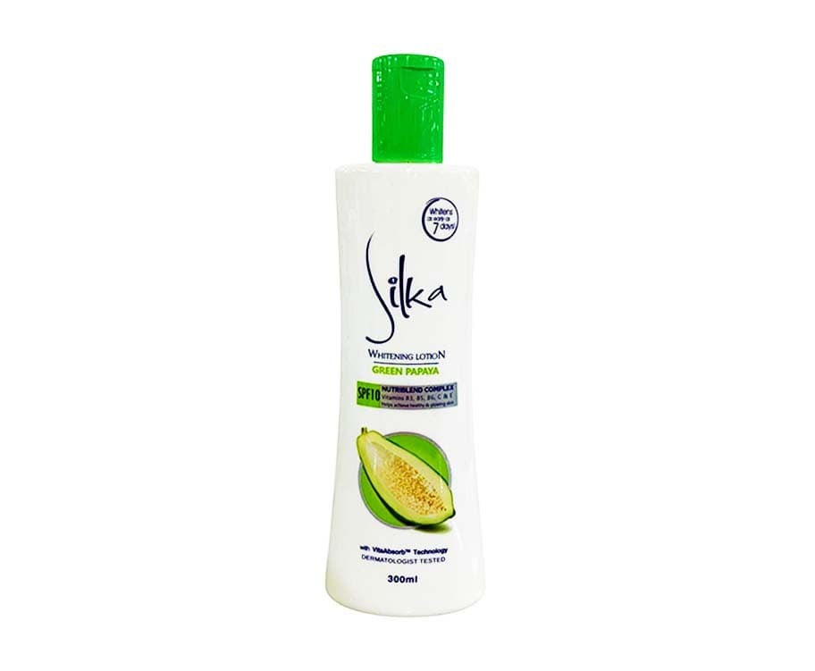 Silka Whitening Lotion Green Papaya SPF10 300mL