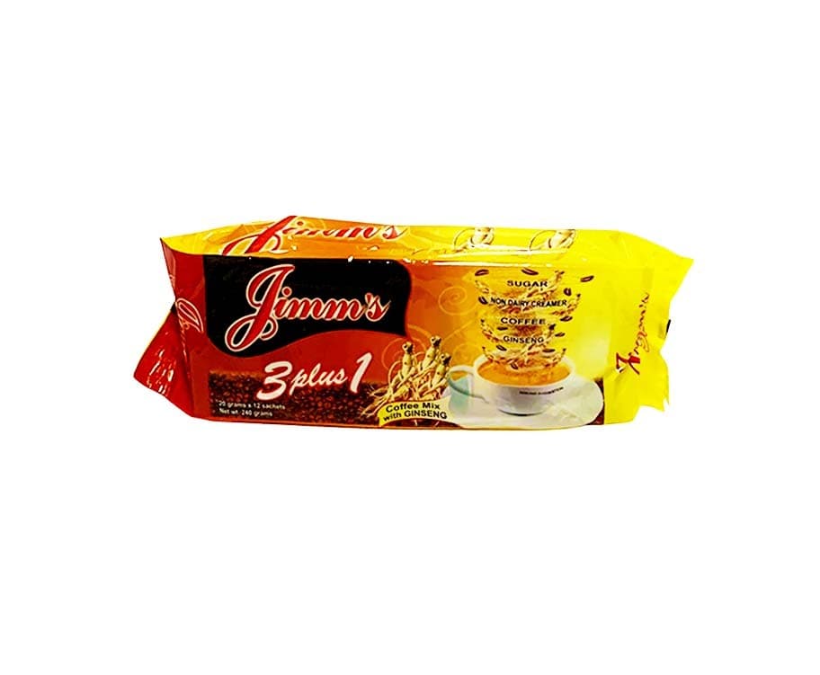Jimm's 3 Plus 1 Coffee Mix with Ginseng (12 Sachets x 20g) 240g