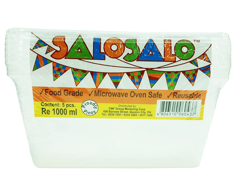 Salo Salo Rectangle 5 Pieces 1000mL