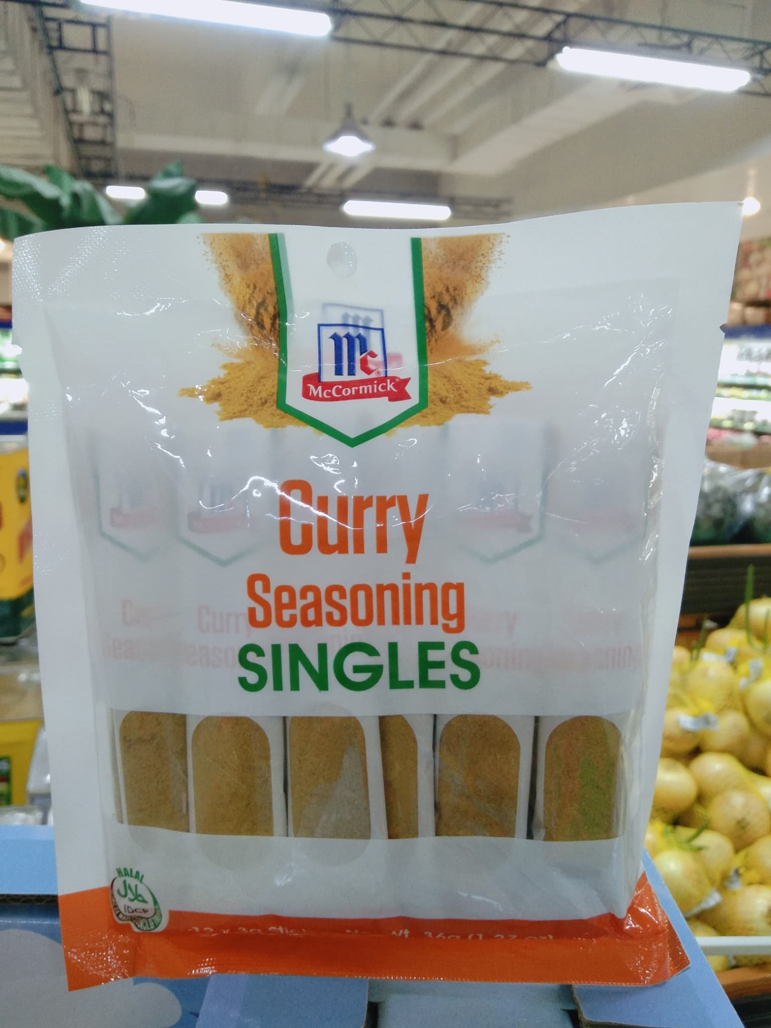 McCormick Curry Seasoning Singles 36g ( 12 Sticks x 3g)