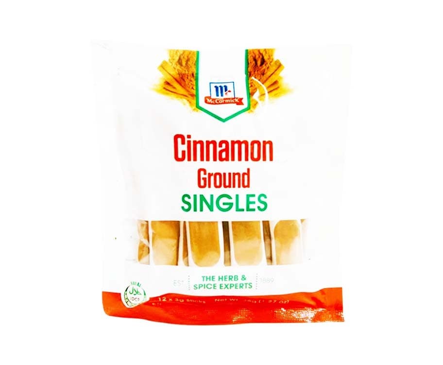 McCormick Cinnamon Ground in Singles (12 Packs x 3g) 36g
