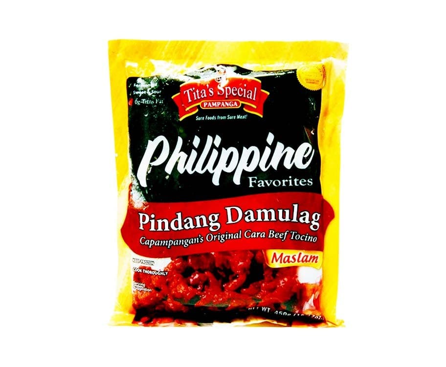 Tita's Special Pampanga Philippine Favorites Pindang Damulag Capampangan's Original Cara Beef Tocino Maslam 450g