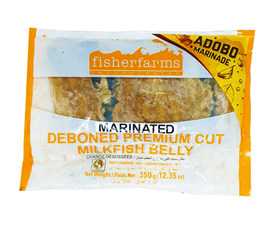 Fisherfarms Marinated Deboned Premium Cut Milkfish Belly Adobo Marinade 350g