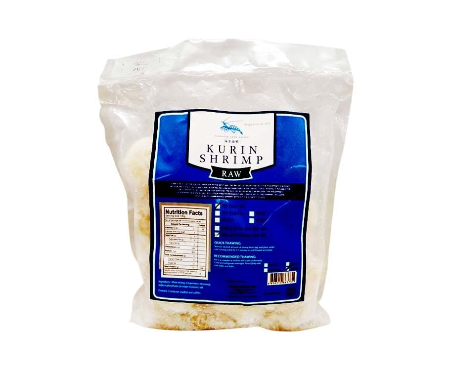 Seawater Farm Raised Raw Kurin Shrimp PD Tail-Off Jumbo 500g