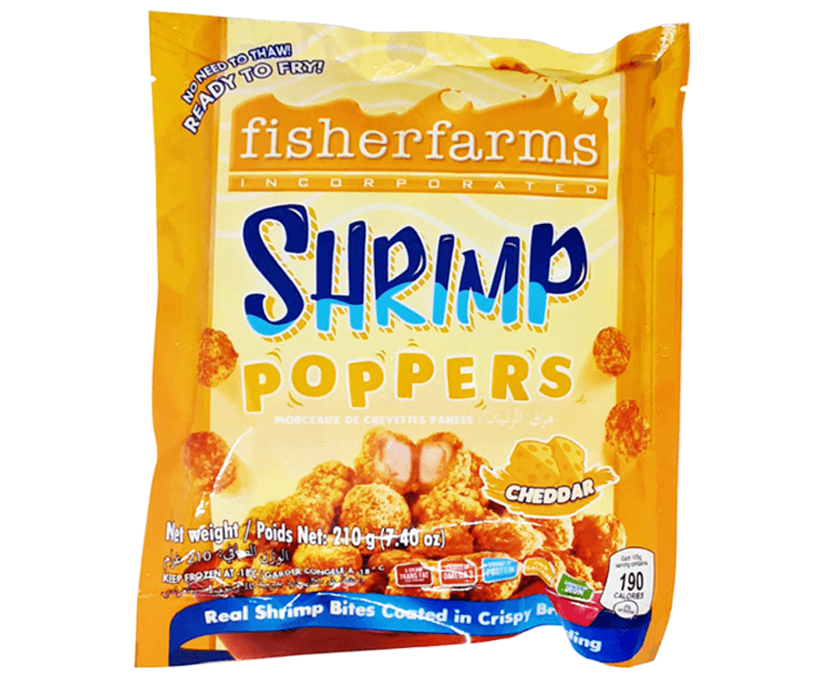 Fisherfarms Shrimp Poppers Cheddar 210g