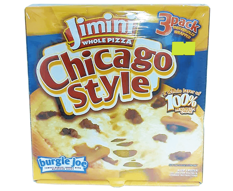 Jimini Whole Pizza Chicago Style Burgie Joe 3 Packs Individually Wrapped
