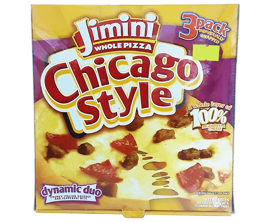 Jimini Whole Pizza Chicago Style Dynamic Duo 3 Packs Individually Wrapped