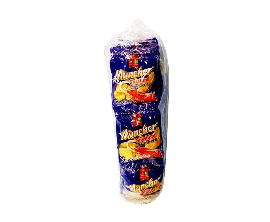 W.L. Foods Muncher Shashimi Crackers (20 Packs x 8g)