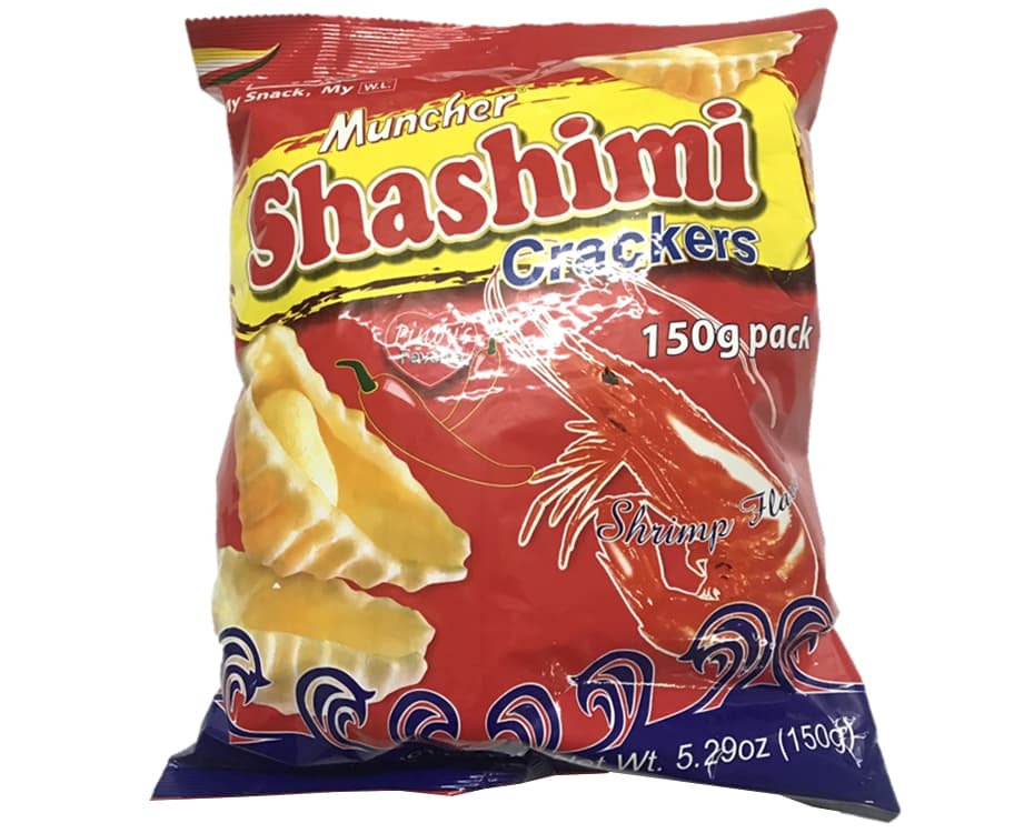 W.L. Muncher Shashimi Crackers Shrimp Flavor 150g