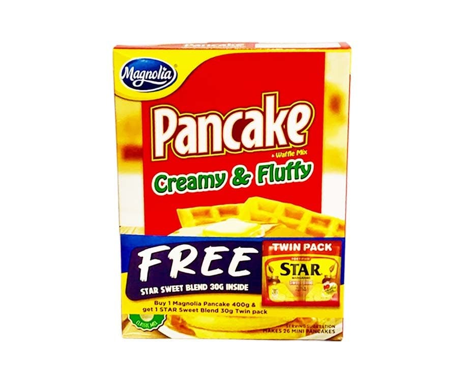 Magnolia Pancake Waffle Mix Creamy & Fluffy 400g + Free Star Sweet Blend 30g Twin Pack Inside