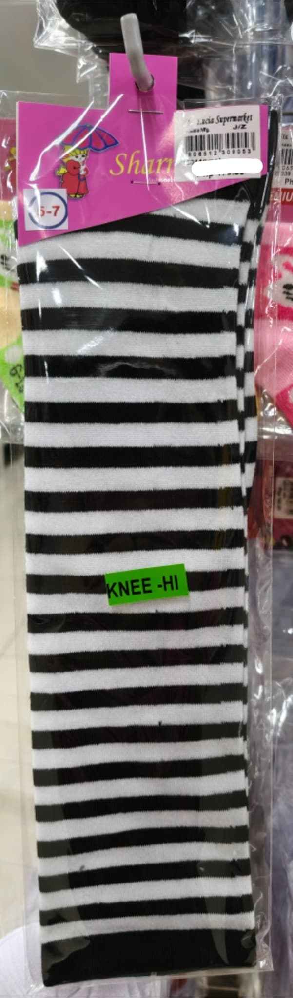 Sharmane Fashinable Socks Knee-Hi 5-7 Years Old